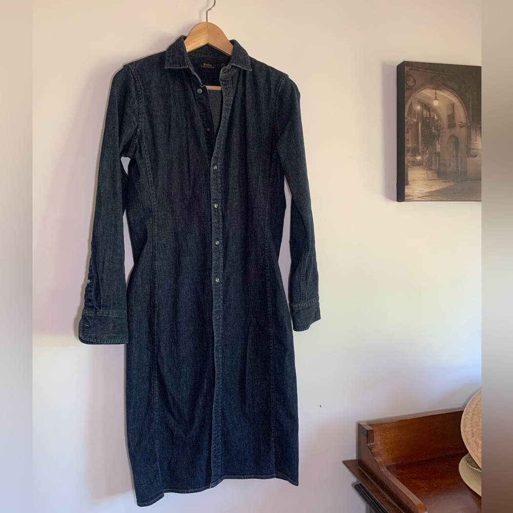 POLO denim “shirt dress”